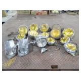 12 Assorted Amber Lights, 3 Chrome Lights
