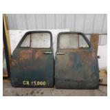 2 Green Doors w/Glass