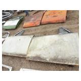 Pair of Cream Doors, Both have Glass
