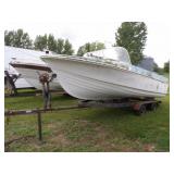 1988 Pipestone 18ft Boat w/Tandem Axle Trailer,