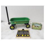 John Deere Mini Wagon 14inWx5.7inT, &