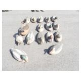 16-Foam/Cork Duck Decoys