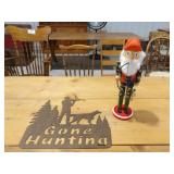 Gone Hunting Tin Sign, Hunter Nutcracker