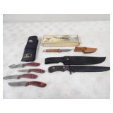 9.5in Blade Knife w/Canvas Sheath, &