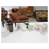 7-Coffee Cups, 2 Travel Mugs
