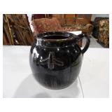 Unmarked Ceramic Pot, 6in Dia, 8in T