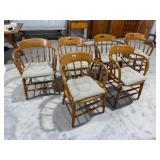6-Wooden Chairs w/Cushions