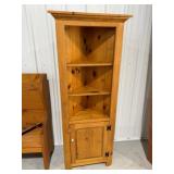 24x14x69 Corner Shelf w/Bottom Door & 5 Shelves
