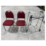 2-Chairs, Walker, Cane