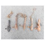 4-Oneida Victor 1 1/2 Traps, 1-Diamond "21" Trap