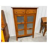40x14x60 Wooden Cabinet w/2 Drawers