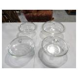 4-Pyrex Glass Dishes w/Covers