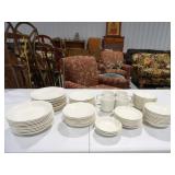 Plate, Bowl, Saucer & Cup Set, 74pc Total