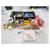 Misc Tools Gas Cans, Shop Supplies w/2 Totes
