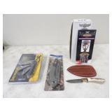 Browning Kodiak Folding Knife w/Canvas Sheath, &