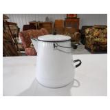 White Enamel Coffee Pot