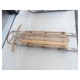 Wood Toboggan 55inLx11.75inW