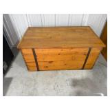 40x22x18.5in. Wooden Chest