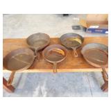 5 Cast Iron Skillets