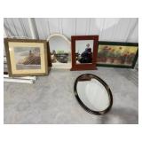 3-Mirrors & 2 Pictures