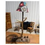 Elk Antler Lamp 43in. H 110v