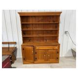 57x16x76.5in. Hutch w/Bottom Doors & Drawer
