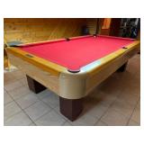 Brunswick Pool Table 58 1/2x105in. L x 32H w/Accer