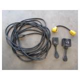 50ft. 220v Camper Cord, Adapter Cord & 2 Surge