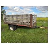 8x12ft. x 36in. Sides Single Axle Dually Trailer,