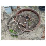 2-44 1/2 & 1-32in. Steel Wheels