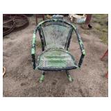 Vintage Swivel Lawn Chair