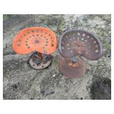 2-Tractor Seat Chairs