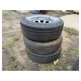 205/60/R14 Tire on 4 Hole Rim & 2-195/75/14 Tires