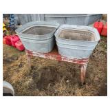 Galvanized Double Sink