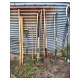 Shovels, Forks, Handles, Hoes, Misc.