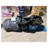 2-Totes w/Wreaths, Garland, Bag w/Garland