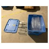 Tote w/Plastic Display Holders, Lockable Box