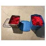2-Totes w/Table Clothes