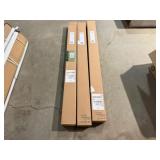 3-Ivilon Drapery Rod Set Black Finish 72-144in.
