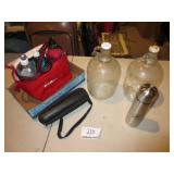 2-1 Gallon Jars, Thermos, Water Bottles