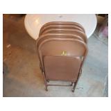 5 Metal Folding Chairs