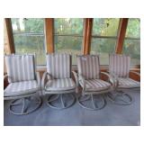 4 Swivel Patio Chairs