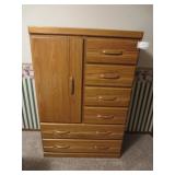 Dresser/Armoir-6 Drawers 2 Shelves 17inDx38inW,