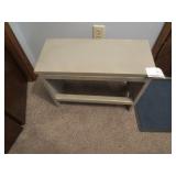 Wooden Bench 9inDx21.5inLx16.5inT