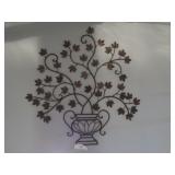 Wall Hanging-Metal w/Leaves 36inx38in