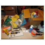 Shoe Stretcher, Gloves, Duct Tape, Screw Driver