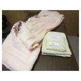 Queen Size Sheet Set & Pink Blanket