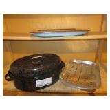 Oval Roaster, 2 Broiler Pans