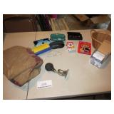 Horn, Cards, Glasses, Gunny Sacks, BP Monitor