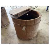 32x30 Vintage Wooden Barrel w/Top, For Honey?